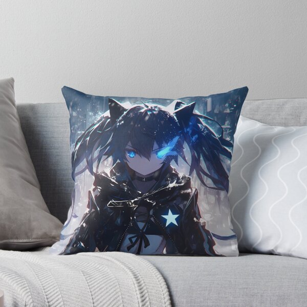 Item preview, Black Rock Shooter Black Rock Shooter Blue Flame Cyberpunk Snow Neon Gaze designed and sold by TanglenRabbit.