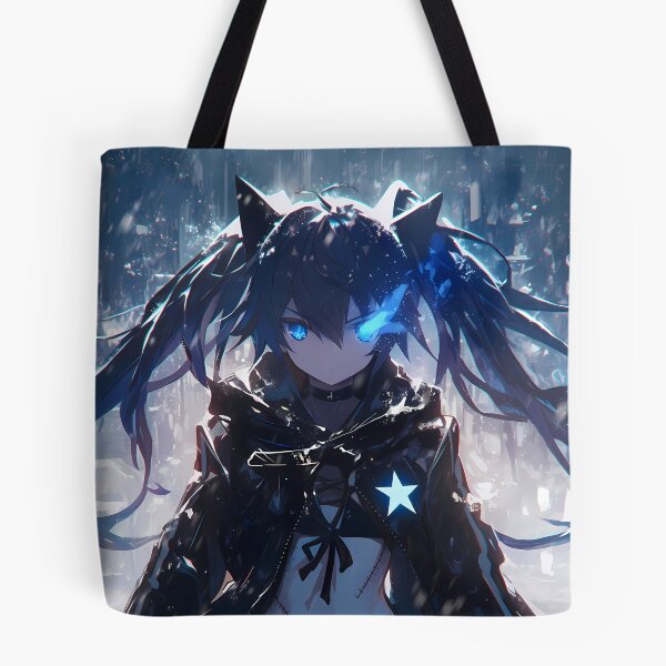 Item preview, Black Rock Shooter Black Rock Shooter Blue Flame Cyberpunk Snow Neon Gaze designed and sold by TanglenRabbit.