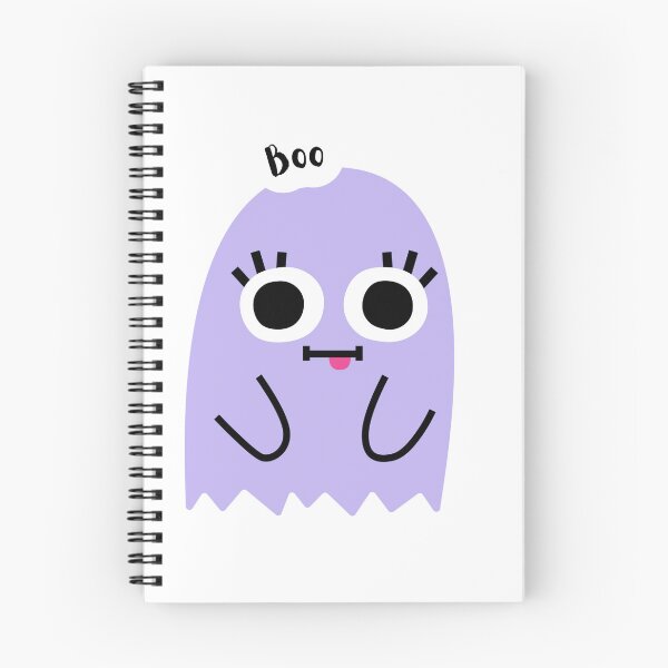 Item preview, Cute Lavender "Boo" Ghost Sticker - Kawaii Silly Ghost with Lashes Art designed and sold by Saroj Snehi.