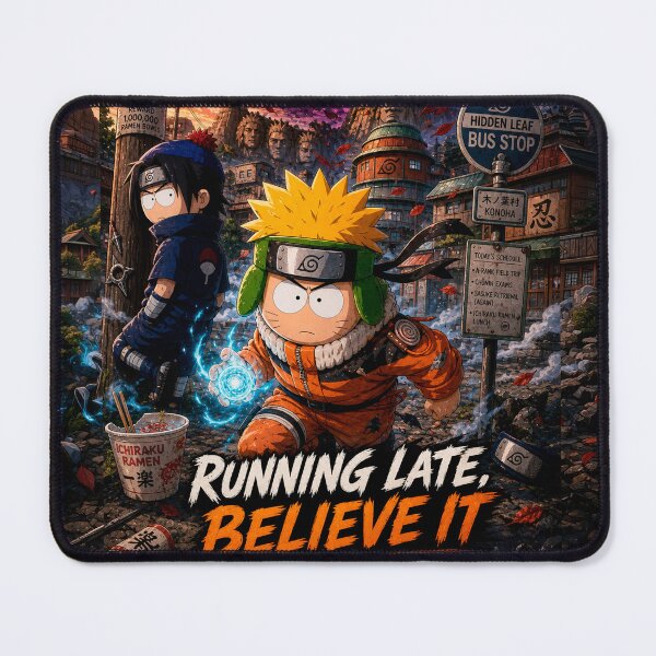 Item preview, South Park x Naruto Mashup – Hidden Leaf Bus Stop designed and sold by Walli's.