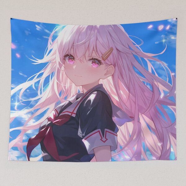 Item preview, Yuudachi Kantai Collection Kancolle Pink Hair School Uniform Sky Petals designed and sold by TanglenRabbit.