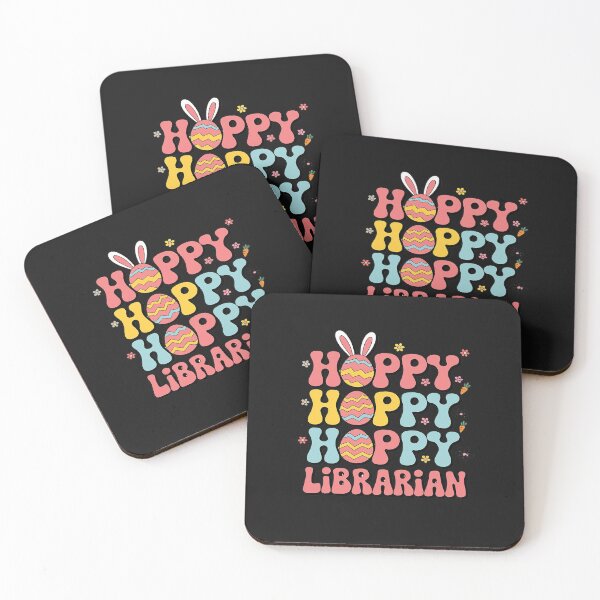Item preview, Happy Easter Librarian Colorful Bunny Job Team Hunting Eggs designed and sold by VinhSinh.
