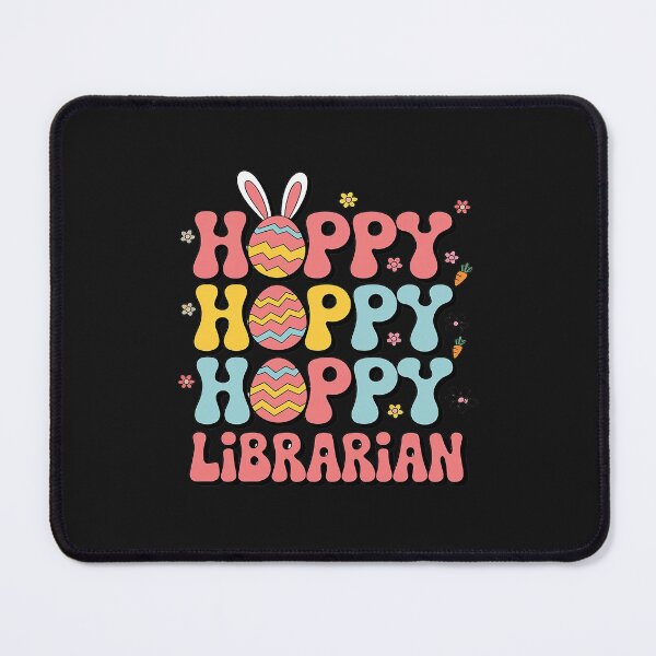 Item preview, Happy Easter Librarian Colorful Bunny Job Team Hunting Eggs designed and sold by VinhSinh.