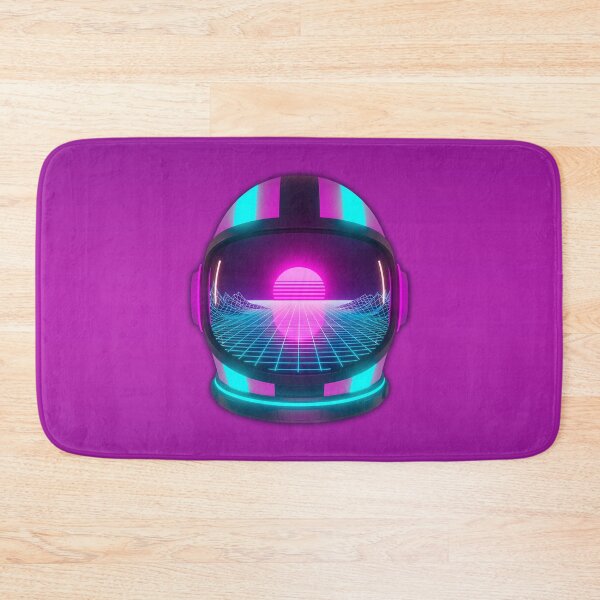 Item preview, Retro Future Astronaut Helmet - Synthwave Horizon Space Art designed and sold by powersunlight.