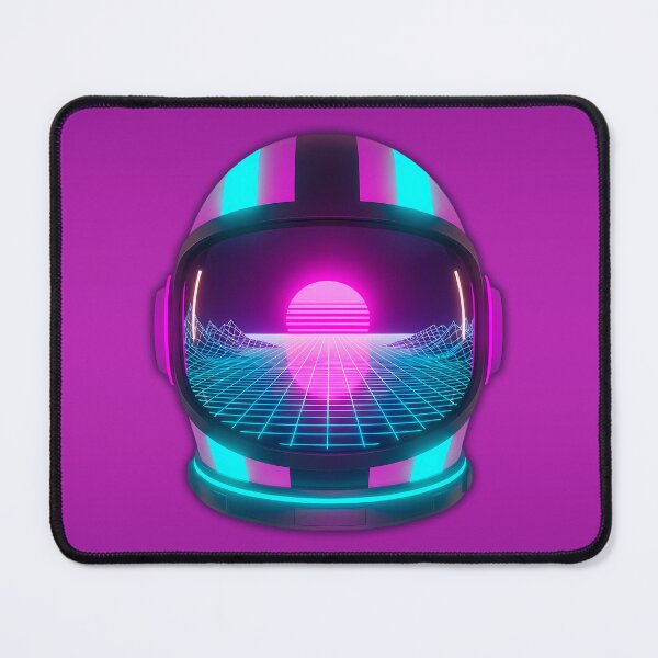 Item preview, Retro Future Astronaut Helmet - Synthwave Horizon Space Art designed and sold by powersunlight.