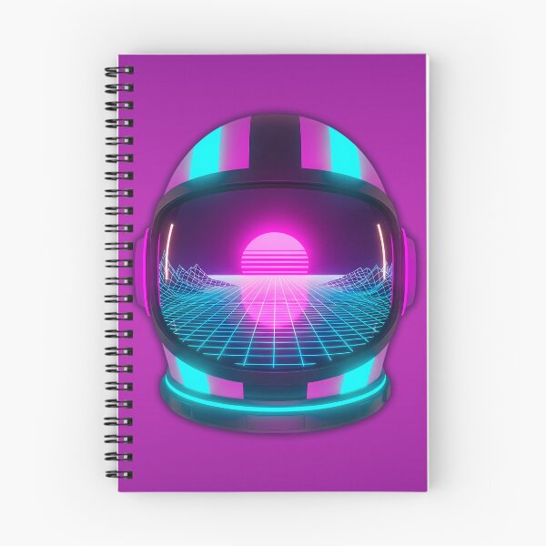 Item preview, Retro Future Astronaut Helmet - Synthwave Horizon Space Art designed and sold by powersunlight.