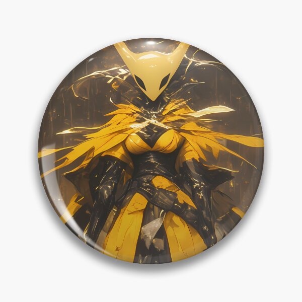 Item preview, Hornet Hollow Knight Yellow Cloak Rain Forest Gold Glow Silhouette designed and sold by TanglenRabbit.