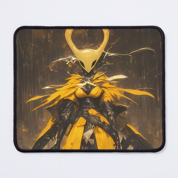 Item preview, Hornet Hollow Knight Yellow Cloak Rain Forest Gold Glow Silhouette designed and sold by TanglenRabbit.
