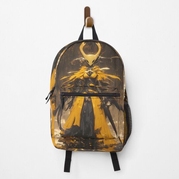 Item preview, Hornet Hollow Knight Yellow Cloak Rain Forest Gold Glow Silhouette designed and sold by TanglenRabbit.