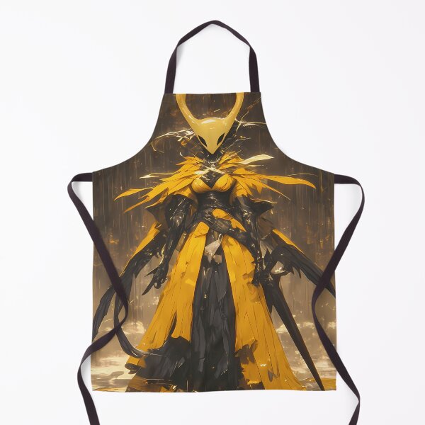 Item preview, Hornet Hollow Knight Yellow Cloak Rain Forest Gold Glow Silhouette designed and sold by TanglenRabbit.