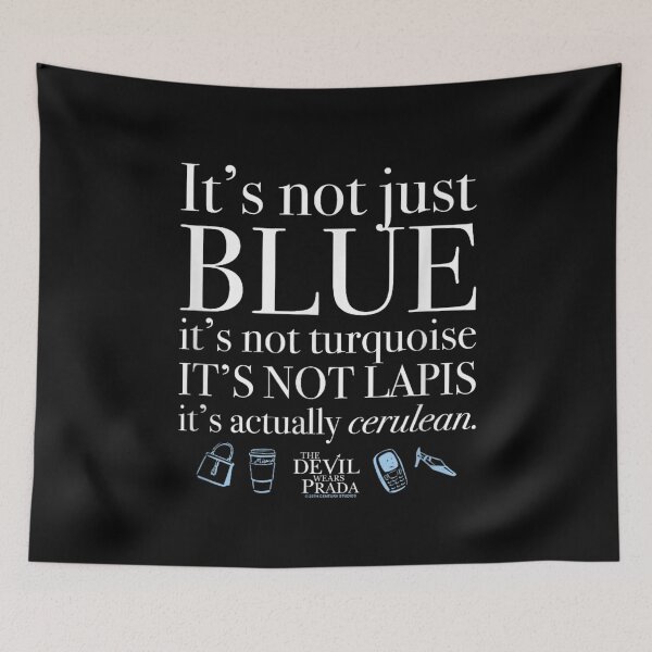 Item preview, It Is Actually Cerulean Blue Not Lapis Turquoise Fashion Quote Aesthetic designed and sold by VedaSeraphina.