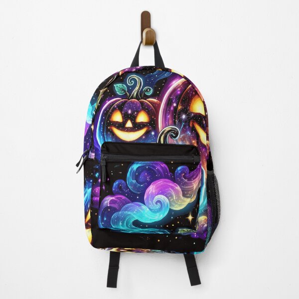 Item preview, Glowing Galaxy Jack O' Lantern Halloween Pumpkin Trio designed and sold by LayercraftArt.
