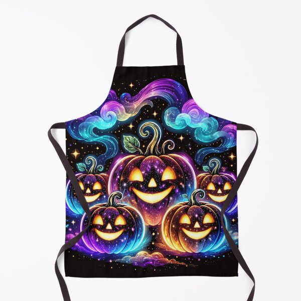 Item preview, Glowing Galaxy Jack O' Lantern Halloween Pumpkin Trio designed and sold by LayercraftArt.