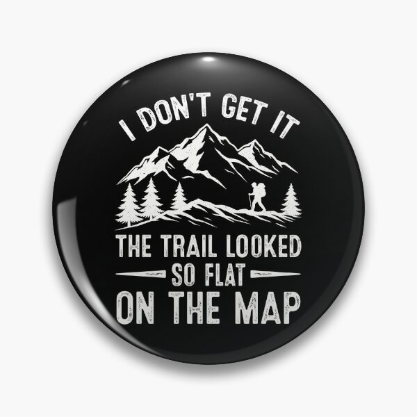 Item preview, Funny Mountain Hiking Trail Map Hiker designed and sold by RareBunny.