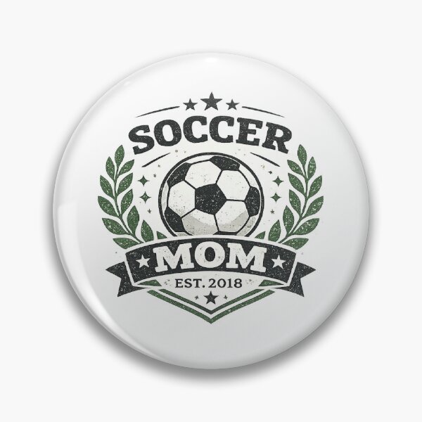 Item preview, Soccer Mom Est 2018 Vintage Badge Laurel Wreath Soccer Ball Graphic  designed and sold by HobsS.
