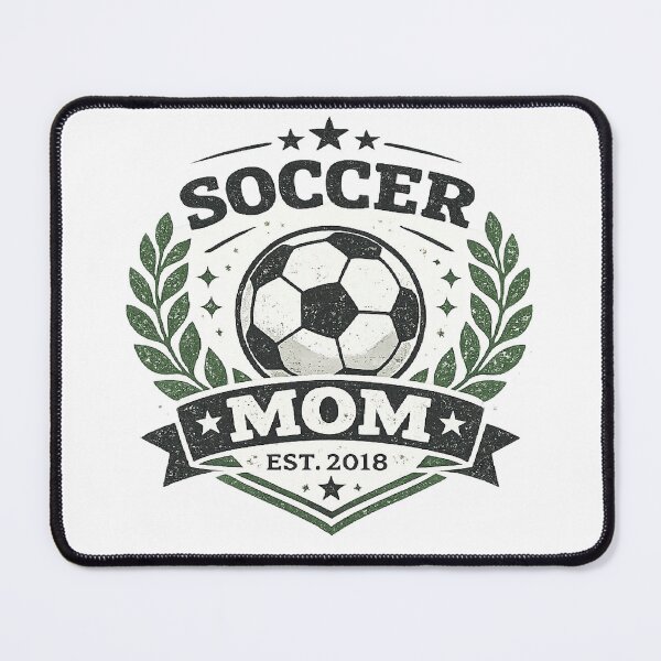 Item preview, Soccer Mom Est 2018 Vintage Badge Laurel Wreath Soccer Ball Graphic  designed and sold by HobsS.