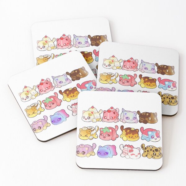 Item preview, Cute Kawaii Food Cats Collection Dessert Feline Stickers Sweet Treats Art designed and sold by Ophtizu.
