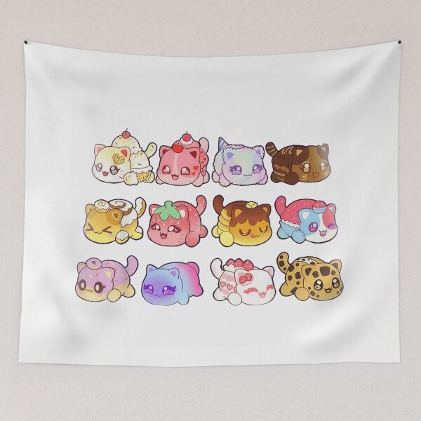 Item preview, Cute Kawaii Food Cats Collection Dessert Feline Stickers Sweet Treats Art designed and sold by Ophtizu.