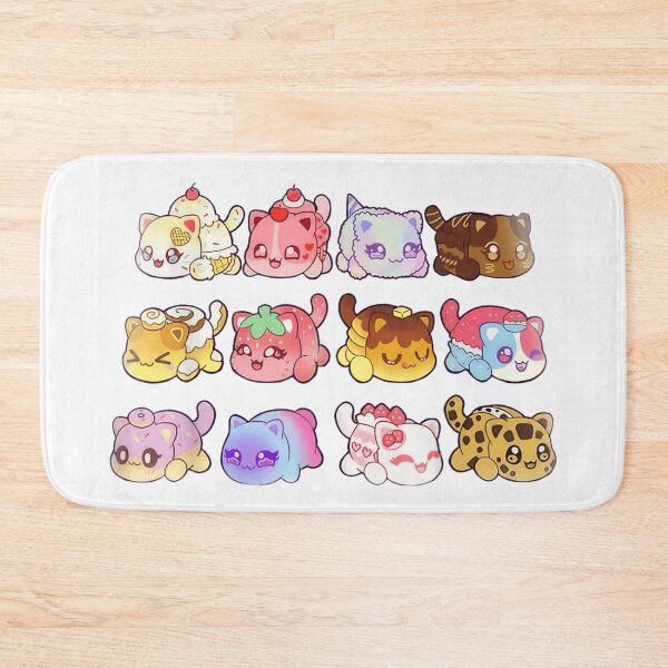 Item preview, Cute Kawaii Food Cats Collection Dessert Feline Stickers Sweet Treats Art designed and sold by Ophtizu.