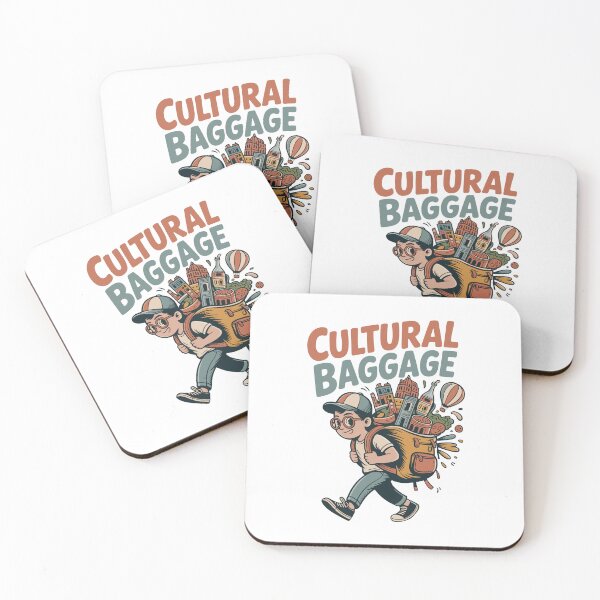 Item preview, Cultural Baggage Funny Travel Backpacker Wanderlust Design designed and sold by PrintMastery.
