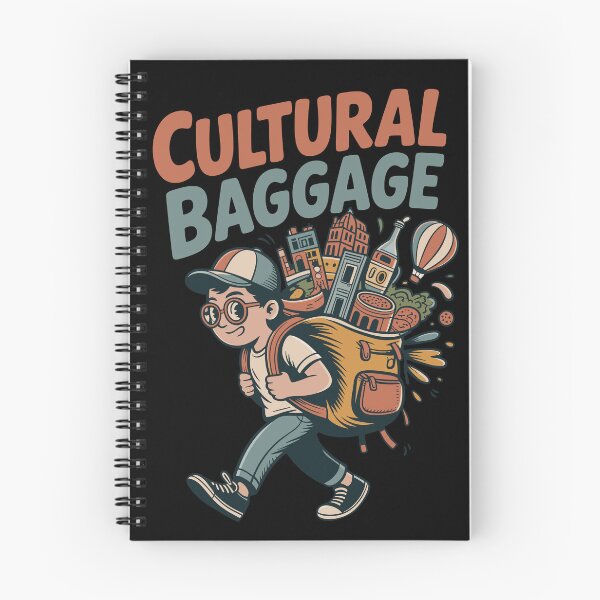 Item preview, Cultural Baggage Funny Travel Backpacker Wanderlust Design designed and sold by PrintMastery.