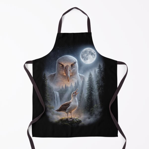 Item preview, Funny Albatross Howling Moon Art Bird Lover Birding designed and sold by DoodleTortle.