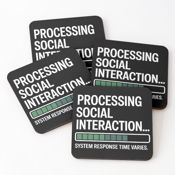 Item preview, Processing Social Interaction Response Time Varies Funny Autism ADHD Gift designed and sold by Say It With Ink.