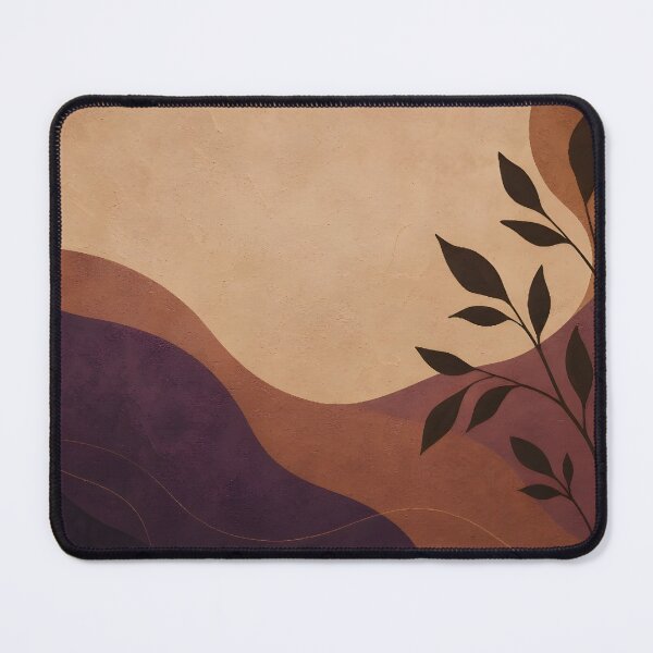 Item preview, Divine Damson and Warm Mahogany Abstract Organic Waves designed and sold by Glitchart66.