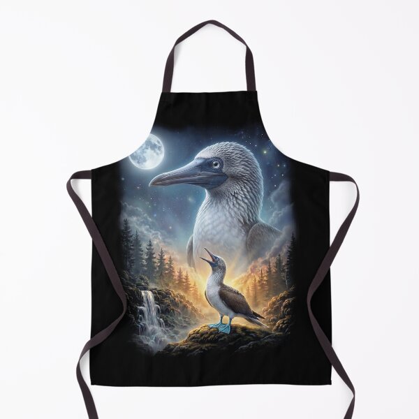 Item preview, Funny Blue Footed Booby Howling Moon Art Bird Lover Birding designed and sold by DoodleTortle.