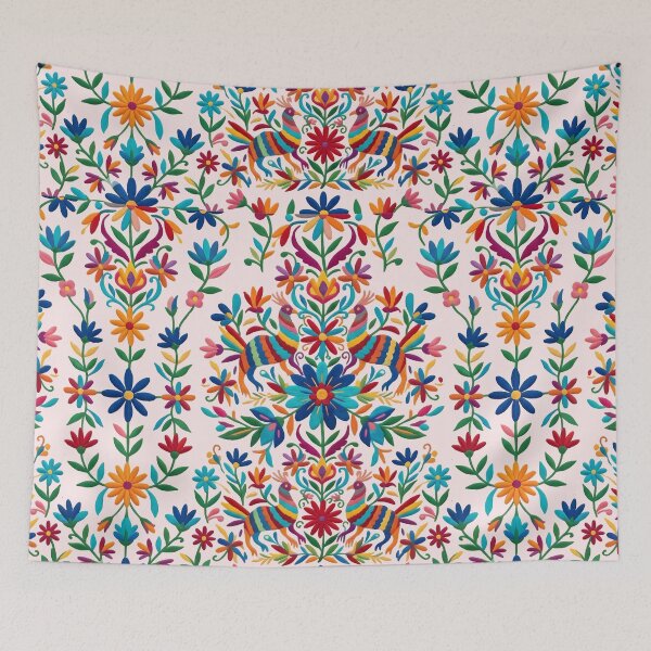 Item preview, Vibrant Mexican Folk Art Floral Pattern designed and sold by zenjiinspired.