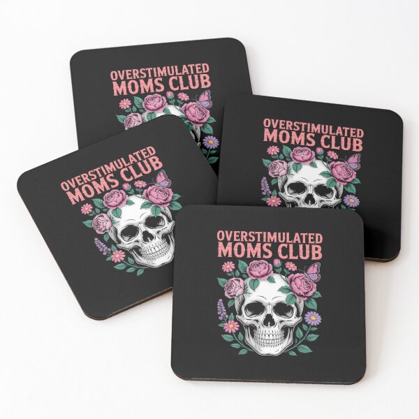 Item preview, Overstimulated Moms Club Cute Skull Mother_s Day designed and sold by elunyzexac.