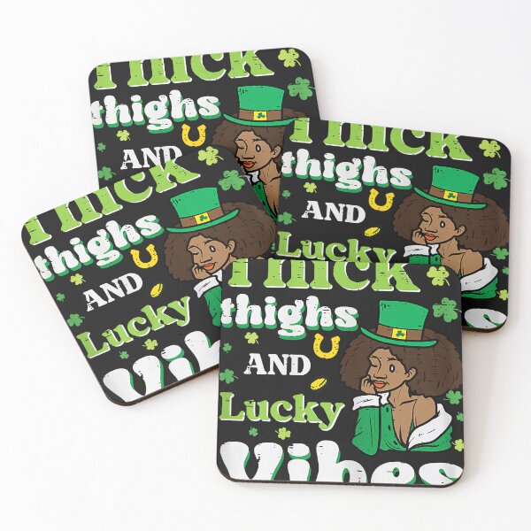 Item preview, St Patricks Afro Thick Thighs Lucky Vibes Saint Pattys Women designed and sold by trungnhat2021.