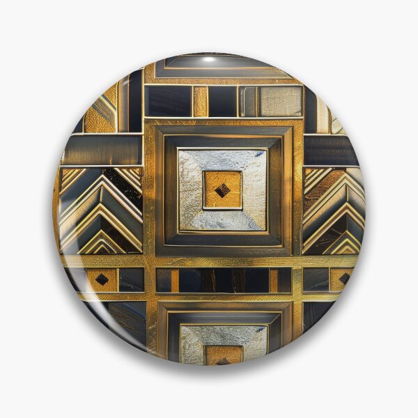 Item preview, Art Deco Geometric Golden And Black Designs Pattern designed and sold by DEC02.