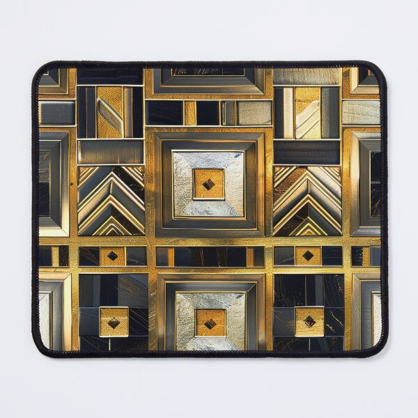 Item preview, Art Deco Geometric Golden And Black Designs Pattern designed and sold by DEC02.