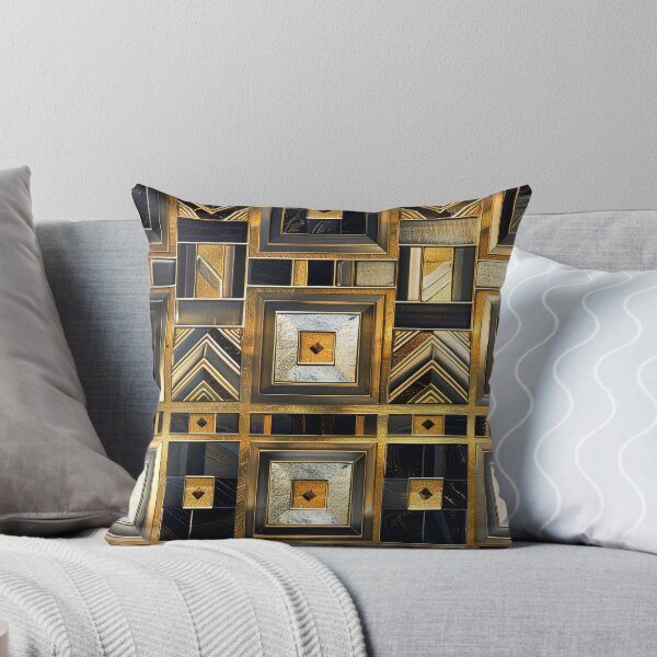Item preview, Art Deco Geometric Golden And Black Designs Pattern designed and sold by DEC02.