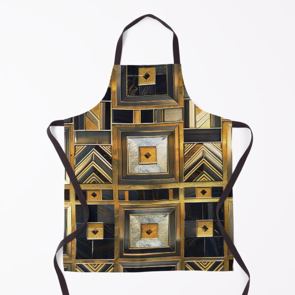 Item preview, Art Deco Geometric Golden And Black Designs Pattern designed and sold by DEC02.