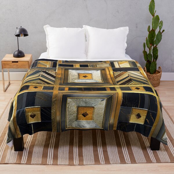 Item preview, Art Deco Geometric Golden And Black Designs Pattern designed and sold by DEC02.