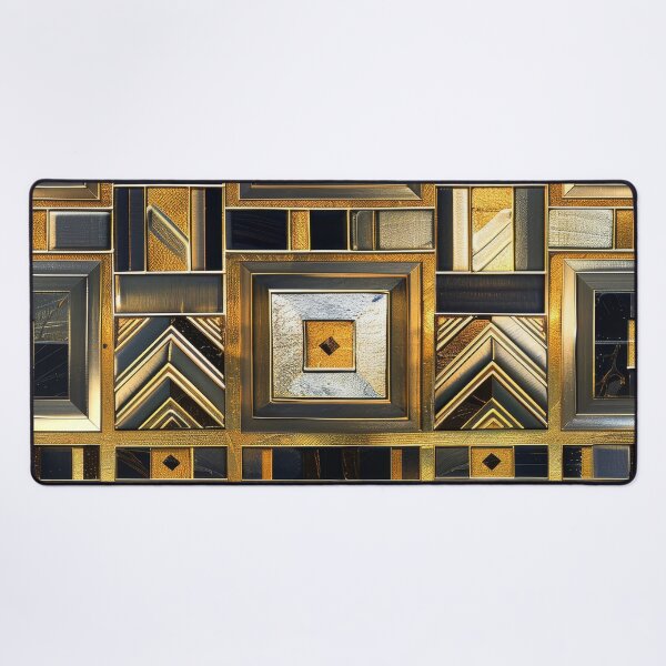 Item preview, Art Deco Geometric Golden And Black Designs Pattern designed and sold by DEC02.
