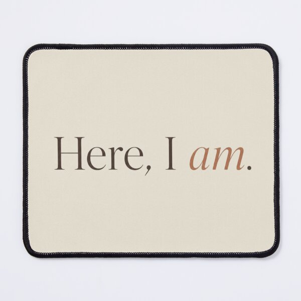 Item preview, Here, I Am – Minimal Self Acceptance & Presence Quote Design designed and sold by Irene Catchmind.