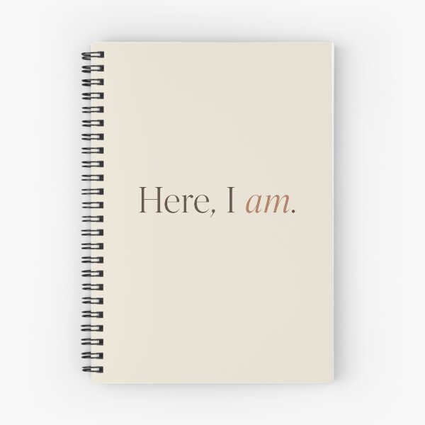 Item preview, Here, I Am – Minimal Self Acceptance & Presence Quote Design designed and sold by Irene Catchmind.
