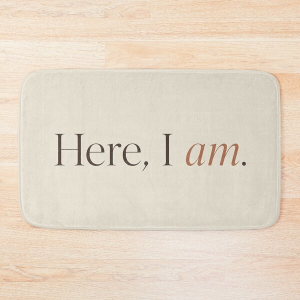 Item preview, Here, I Am – Minimal Self Acceptance & Presence Quote Design designed and sold by Irene Catchmind.