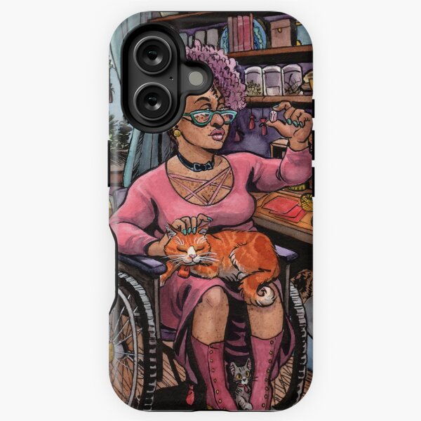 The Cat Witch in Her Studio iPhone Tough Case