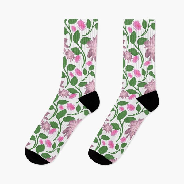 Item preview,   Dark Floral Seamless Pattern Pink Flowers Green Leaves Botanical Print designed and sold by HopeAndHustle.