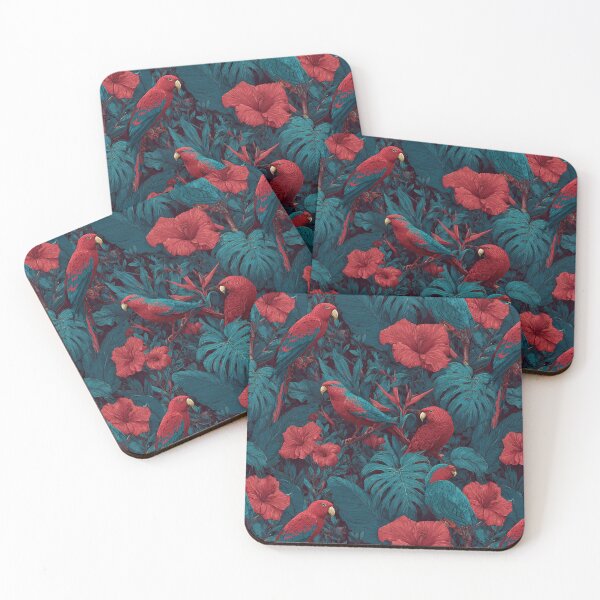 Item preview, Graceful Tropical Floral Texture  - Birthday Flower Print  - Holiday Gift Sets designed and sold by RoyalStarsPatts.