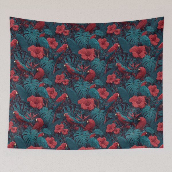 Item preview, Graceful Tropical Floral Texture  - Birthday Flower Print  - Holiday Gift Sets designed and sold by RoyalStarsPatts.