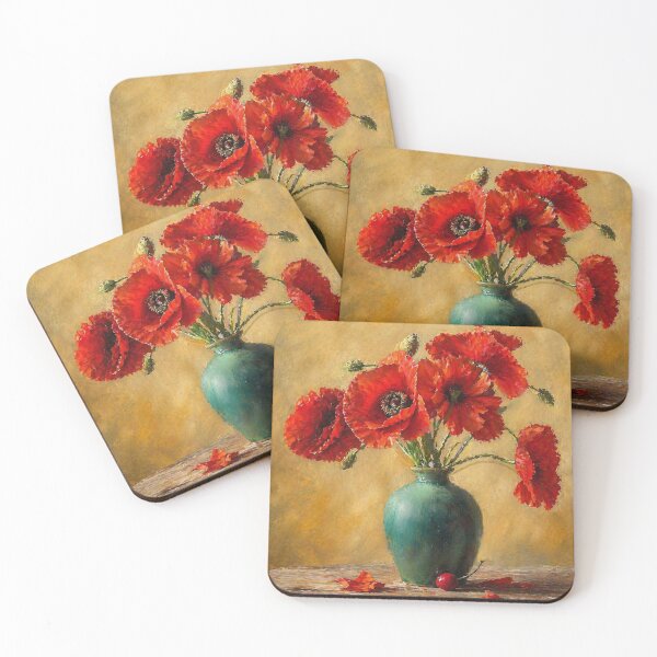 Item preview, Bulke – Impression of Red Poppies designed and sold by slikar.