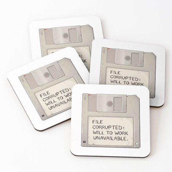 Item preview, File Corrupted | Y2K Anti-Hustle & Retro Tech Humor designed and sold by OVERRIDESTUDIOS.