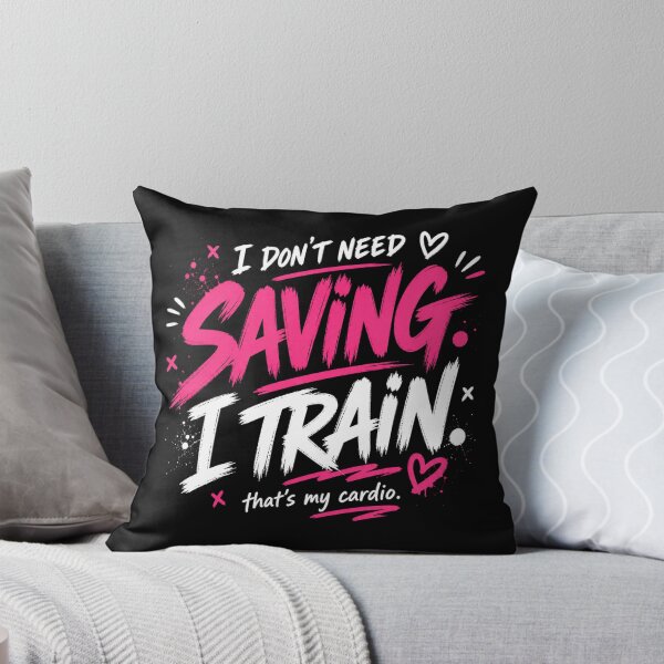 Item preview, I Don’t Need Saving I Train Funny Gym Quote designed and sold by StoryInCode.