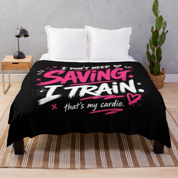 Item preview, I Don’t Need Saving I Train Funny Gym Quote designed and sold by StoryInCode.
