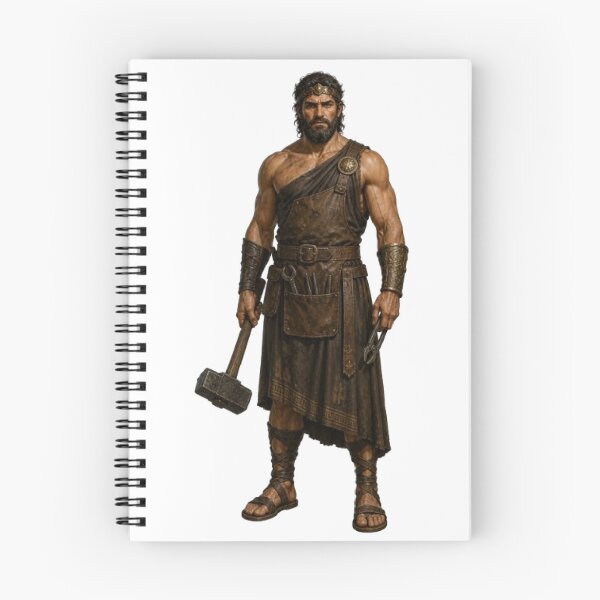 Item preview, Hephaestus Greek God Fire Forge Blacksmith Craft Mythology Design designed and sold by The Dark Files.